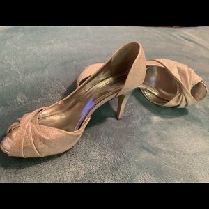 Style&Co silver heels size 7.5